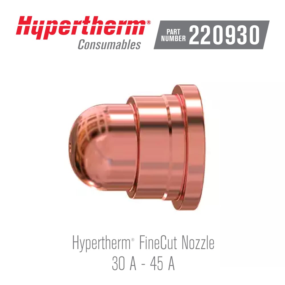 Nozzle 220930  FITS hypertherm  Powermax 65 85 5-pack Aftermarket Consumable 