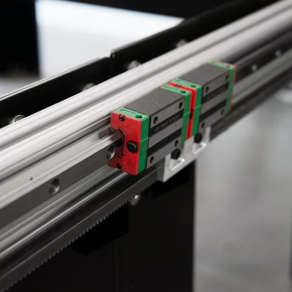Linear guide rail carriage on one of our CNC plasma tables
