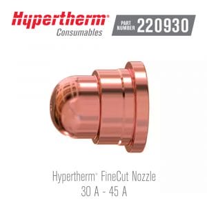 Hypertherm® Consumables 220930 Nozzle FineCut®