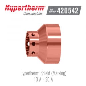 Hypertherm-consumables-marking-consumables-420415-420542-scoring-nozzle-shield-light-marking-heavy-marking-steel-aluminum-stainless-steel-dimpling-light-score-heavy-score-