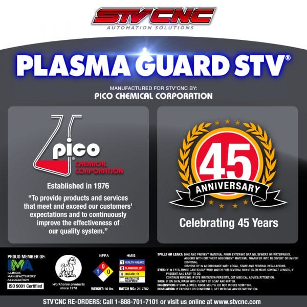 STVCNC Plasma table Plasma Guard STV