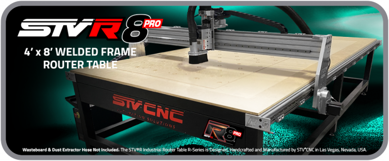 Selection STVCNC STVR8PRO 4x8 CNC Welded Frame Table Router